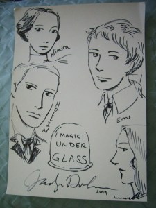Magic Under Glass character drawings
