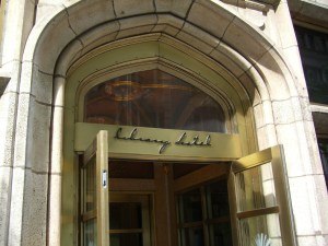 library hotel entrance